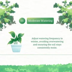 In winter, it's important to adjust your watering frequency. The goal is to keep the soil consistently moist but never waterlogged, as plants use less water when their growth slows down.