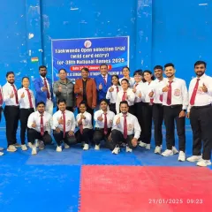 With my fellow officials at the National Games selection trial. Being part of the larger Taekwondo community is a privilege.