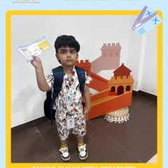 With his boarding pass in hand, this young traveler is ready for his adventure to China. Our summer camp activities are designed to make learning feel like a real journey, complete with props and imaginative play.