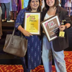 Posing with my award. It was an overwhelming experience to be recognized alongside so many bakers I admire.