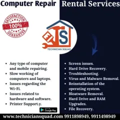 This chart breaks down common computer problems and the expert solutions we provide. From slow performance and Wi-Fi issues to screen problems and hard drive recovery, we guarantee a satisfactory fix.