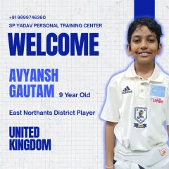 Welcome, Avyansh Gautam! This 9-year-old district player from the UK is a true cricket prodigy. His passion and discipline at such a young age are remarkable, and I'm excited to be part of his journey.