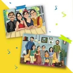 Let's capture your family's unique personality! I create fun, custom digital caricatures and family portraits that make for unforgettable gifts and home decor. We can include everyone, even the furry members of the family.