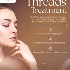 Thread lifts offer an immediate lift to sagging skin while also boosting long-term collagen production. This is a minimally invasive procedure with no downtime, perfect for redefining facial contours and restoring firmness.