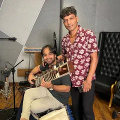 With composer Abhishek Ray after a wonderful recording session for his upcoming song. I value every opportunity to collaborate with talented artists in the industry.