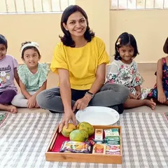 A group photo before we begin our mango cheesecake adventure. These kitchen activities are a wonderful way to learn about teamwork and following a process.