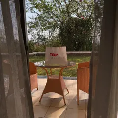 The view from my room before my TEDx talk. A quiet moment of reflection and gratitude before stepping onto the big stage to share my story.