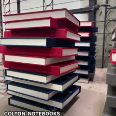 Notebook Jenga, anyone? These are my Colton Notebooks, made with pure cotton fabric, stacked high and waiting for your plans and dreams.
