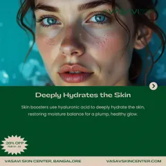 The primary function of Skin Boosters is to deeply hydrate the skin. They use hyaluronic acid to restore the skin's moisture balance, resulting in a plump, healthy glow.