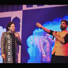Interacting with the host on stage. A live performance is not just about the art; it's about engaging with the audience and creating a complete, entertaining experience.