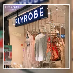 A peek into my store window at the MGF Metropolitan Mall in Gurgaon. I always have my latest and most popular groom and bride outfits on display.