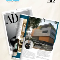 We were thrilled to have our founder, Ar. Sumit Dhawan, featured in Architectural Digest India. The feature delves into his design philosophy, where minimalism transforms into timeless luxury.