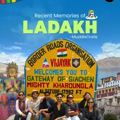 Making memories at Khardung La, the gateway to Siachen. This is a must-do photo stop on all my Ladakh group trips, a real badge of honor for any traveler.