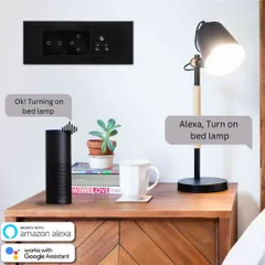 My systems work seamlessly with voice assistants like Amazon Alexa and Google Assistant. As shown here, you can turn on your bed lamp or any other connected device with a simple voice command.