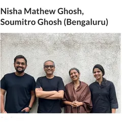 A photo of our core team, recognized by Architectural Digest India. Our studio is a collaborative environment, and we are grateful for the talented people who contribute to our work.