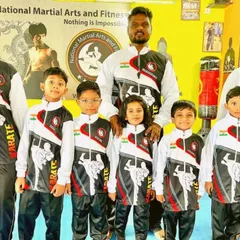 Our team of champions in their official NMFA tracksuits. We believe being a champion is a state of mind.