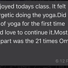 This message highlights the peacefulness of our Om chanting and the energetic feeling after a class. It’s all about finding that perfect balance.