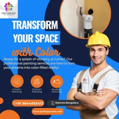 As a local painting company in Namma Bengaluru, I am dedicated to transforming your space with color. I handle both residential and commercial projects, focusing on interior, exterior, and rooftop painting.
