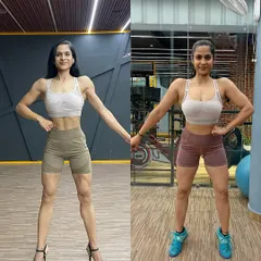 A front-on comparison of my 10 kg weight gain. While it's challenging to embrace the extremes of gaining and cutting, this is what natural bodybuilding is about. You have to build the muscle before you can reveal it.