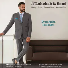 When you dress right, you feel right. This classic two-piece suit in a versatile grey is a cornerstone of any man's wardrobe, tailored by us for a perfect fit that boosts your confidence.