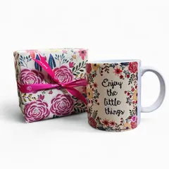 'Enjoy the little things'. This coffee mug, wrapped in a beautiful floral gift box, speaks to our soul. Sometimes the smallest rituals hold the deepest inspiration.