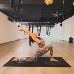 Embracing the energy of the full moon with a deep crescent lunge. This pose stretches the hip flexors and quadriceps while opening the heart, allowing you to release what no longer serves you.