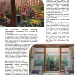 Continuing the feature in Interiors & Décor, this section explores how sustainably designed buildings command a measurable price premium. We focus on energy-efficient layouts and passive cooling strategies that reduce operational costs for developers and homeowners.