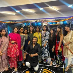 This is the GFA FAMILY. Here we are celebrating Garba Night together at the studio. We work hard, and we celebrate together just as hard.