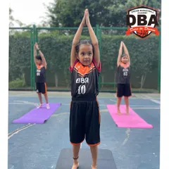I believe a strong body needs a strong, calm mind. This young athlete is building focus and balance in one of our integrated yoga sessions. This practice is key for developing mental toughness and preventing injuries.