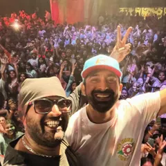 Had a blast sharing the stage with the one and only Rannvijay Singha at a packed Holi event. It's always an honor to party with legends and bring that energy to the crowd.