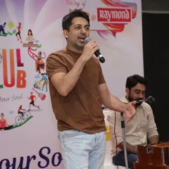 Founder Hitesh Rupani leads a music workshop for the Raymond team. These corporate sessions are a fantastic way to introduce the joy and benefits of music in a professional setting.