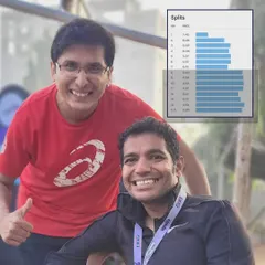 The wish to run alongside your coaches. This runner made that wish come true by joining me for the final stretch of my marathon in Kolkata. These shared miles are incredibly special.