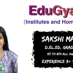 We are happy to have Sakshi Ma'am on board. As a D.El.Ed graduate with over 3 years of experience, she is skilled at teaching all subjects for classes 1st to 8th, creating a strong foundation for young learners.