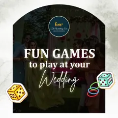 A graphic showcasing ideas for fun games to play at a wedding, because celebrations should be interactive and full of laughter.