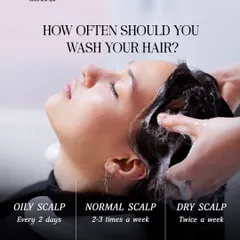 How often should you wash your hair? It depends on your scalp type. This guide gives you a simple breakdown for oily, normal, and dry scalps.