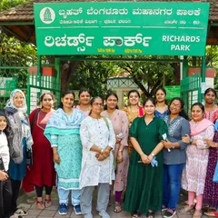 A group photo of our Montessori Preprimary learners at Richard's Park, Bangalore. This final contact class was a joyful culmination of their learning, blending outdoor exploration with songs and dances that celebrate cultural diversity.