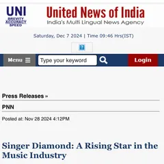 "A Rising Star in the Music Industry." Reading these words in a press release from United News of India is incredibly humbling and motivating.