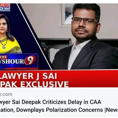 A snapshot from my exclusive interview on The Newshour with Times Now. I addressed the delays in the CAA notification and countered concerns about polarization, explaining the constitutional and civilizational necessity of the act.