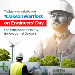 Today, we salute our #JaksonWarriors on Engineers' Day. They are the backbone of every innovation at Jakson, from designing green hydrogen systems to implementing large-scale renewable projects. Their commitment and skill are what turn our vision into reality.