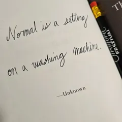 "Normal is a setting on a washing machine." A thought-provoking quote we explored in our weekly writing practice. These prompts are designed to help us question our assumptions and connect with our authentic selves.