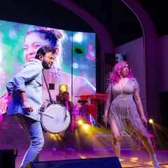 Creating magic on stage with the amazing Neha Bhasin. My dhol and percussion add that perfect high-energy beat for live Bollywood performances and unforgettable sangeet nights.