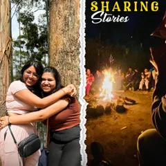 Sharing stories around a bonfire is a core part of the Tripper Trails experience. It's in these moments that we connect, learn from each other, and form bonds that go beyond the trip.