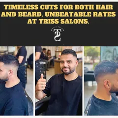 Transforming gentlemen one cut at a time. This collage shows the process of a modern fade haircut, resulting in a clean and stylish look for this happy client.