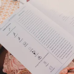For this Catholic wedding, we created a beautiful 'Order of Service' booklet with custom icons to guide guests through the ceremony. It's a small detail that adds a lot of thoughtfulness and clarity.