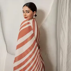 The lovely Ananya Panday wearing my handcrafted micromosaic Cherry Blossom earrings. The design features natural Mozambique rubies from Gemfields and is set in 18k gold.