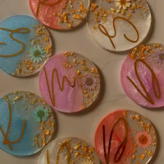 The shimmer and detail in our resin coasters make them a truly special gift. We hand-pour each one to ensure a high-quality finish.