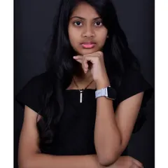 A classic studio portrait of a teen against a solid dark background. This is a great option for a clean, professional look that can be used for various purposes.
