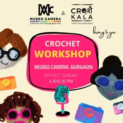 The name 'crochet' comes from the French word for 'hook'. In this workshop at the beautiful Museo Camera in Gurgaon, we got everyone hooked on this amazing art form.