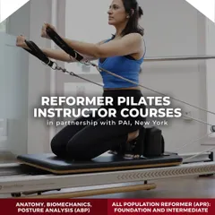 My instructor courses are comprehensive, covering everything from Anatomy and Biomechanics to Foundation and Intermediate Reformer Pilates. This poster gives you a snapshot of the upcoming PAI-certified training modules designed to build your career from the ground up.