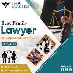 As one of the best family lawyers in Gurgaon and Delhi NCR, I stand for compassion and expertise. This graphic combines symbols of family and justice to represent my unwavering support during your legal journey.